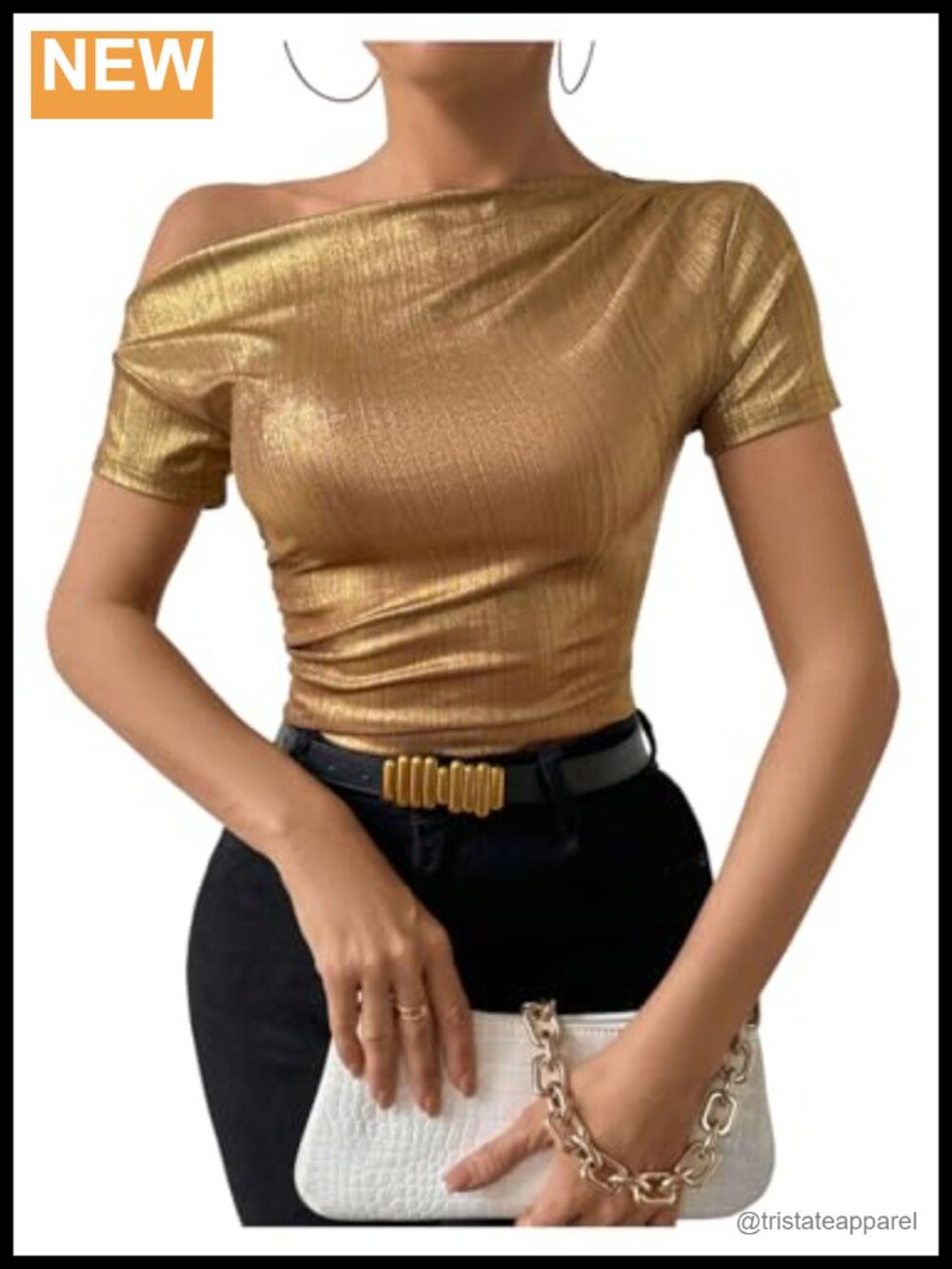 Women's Sparkly Sequin Metallic Party Top Off Shoulder Ruched Blouse Shirt